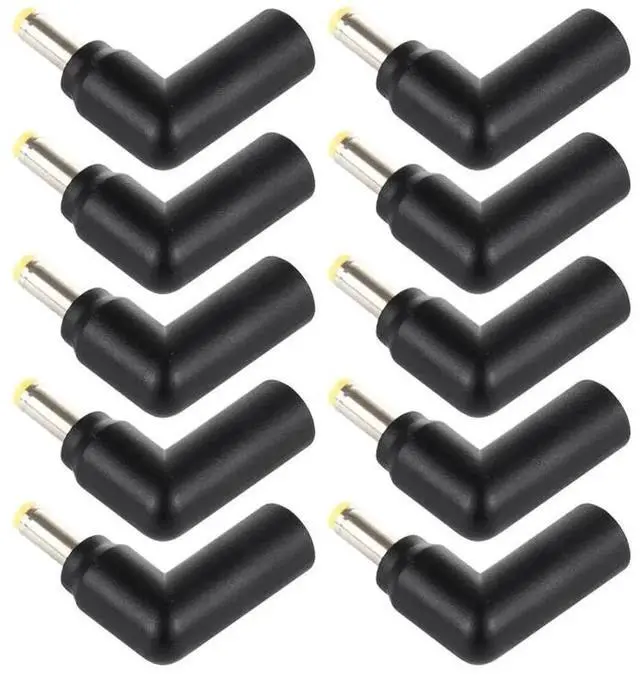 Alt view image 5 of 5 - JAENFONG 10 PCS 4.5 x 3.0mm Female to 4.0 x 1.7mm Male Plug Elbow Adapter Connector