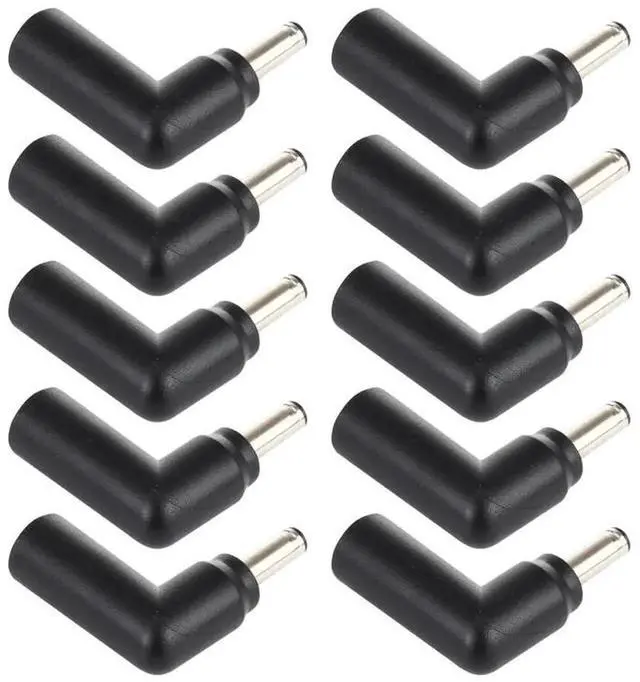 Main image of JAENFONG 10 PCS 4.5 x 3.0mm Female to 4.5 x 3.0mm Male Plug Elbow Adapter Connector
