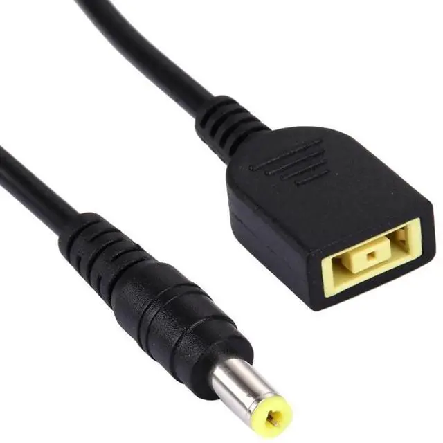 Alt view image 4 of 4 - JAENFONG Big Square Female (First Generation) to 5.5 x 2.5mm Male Interfaces Power Adapter Cable for Laptop Notebook, Length: 10cm