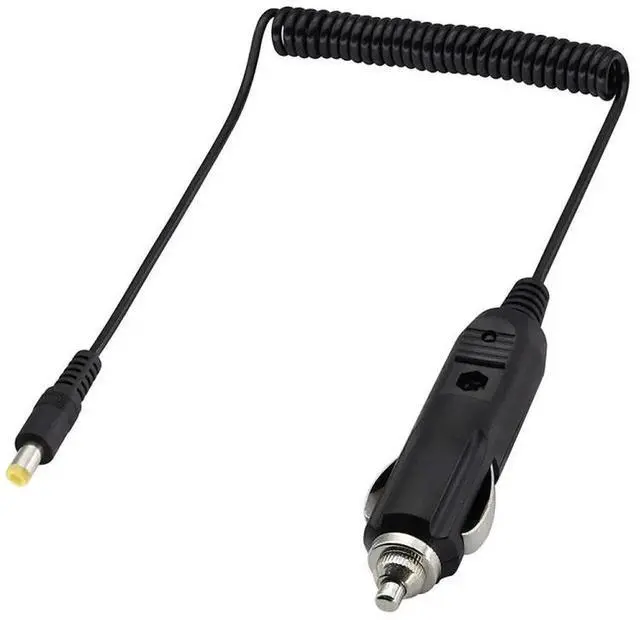 Alt view image 5 of 6 - JAENFONG 2A Car 4.0 x 1.7mm Power Supply Adapter Plug Coiled Cable Car Charger, Length: 40-140cm