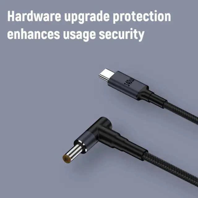 Alt view image 7 of 7 - JAENFONG 1.8m 140W Type-C to DC Laptop Charging Cable, Model:DC5.5x2.1mm 28V5A