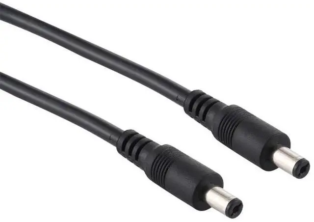 Alt view image 4 of 6 - JAENFONG 8A DC Power Plug 5.5 x 2.1mm Male to Male Adapter Connector Cable, Length:1m 1m (Black)