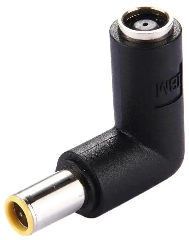 Alt view image 2 of 4 - JAENFONG DC 7909 Male to DC 7909 Female Connector Power Adapter for ThinkPad IBM Laptop Notebook, 90 Degree Right Angle Elbow