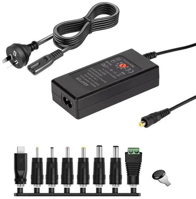 Main image of JAENFONG 65W 6-20V Adjustable 3A DC Power Adapter Charger, Specification: AU Plug