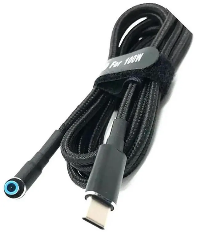 Alt view image 2 of 6 - JAENFONG USB C to Laptop Charging Cable Adapter Type C to DC 4.5 x 3.0mm Converter 100W PD Power Charger Supply Cord for