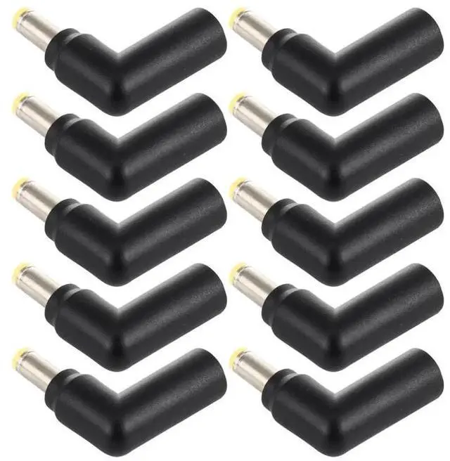 Alt view image 2 of 5 - JAENFONG 10 PCS 4.5 x 3.0mm Female to 5.5 x 2.5mm Male Plug Elbow Adapter Connector