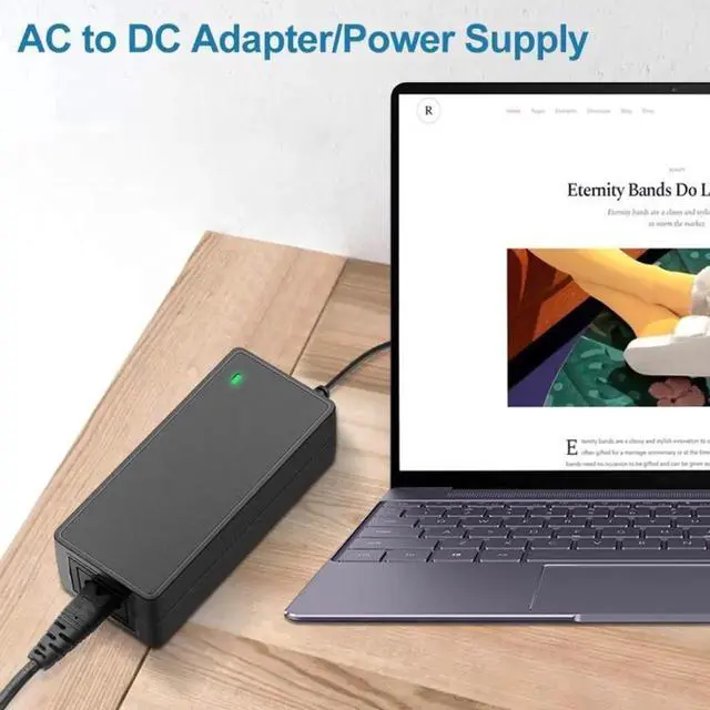Alt view image 4 of 6 - JAENFONG 12V 5A 60W AC Power Supply Unit with 5.5mm DC Plug for LCD Monitors Cord, Output Tips: 5.5x2.5mm(Black)