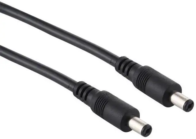 Alt view image 5 of 6 - JAENFONG 8A DC Power Plug 5.5 x 2.1mm Male to Male Adapter Connector Cable, Length:1.5m 1.5m (Black)
