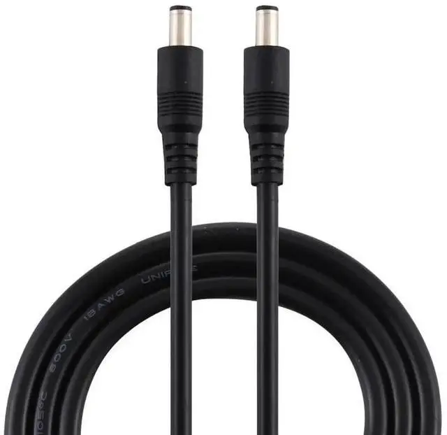 Main image of JAENFONG 8A DC Power Plug 5.5 x 2.1mm Male to Male Adapter Connector Cable, Length:1.5m 1.5m (Black)