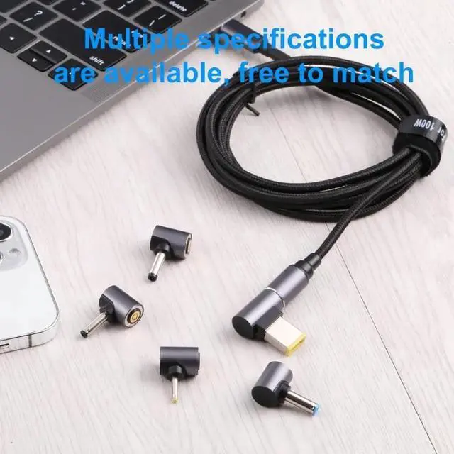 Alt view image 6 of 7 - JAENFONG Big Square to Magnetic DC Round Head Free Plug Charging Adapter