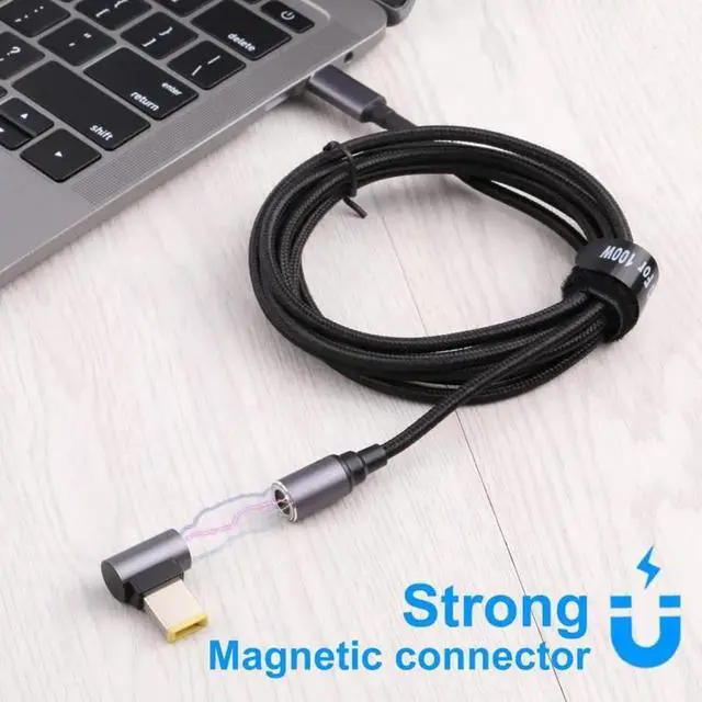Alt view image 5 of 7 - JAENFONG Big Square to Magnetic DC Round Head Free Plug Charging Adapter