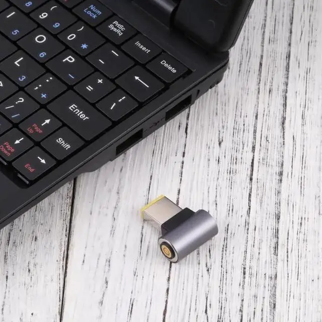 Alt view image 2 of 7 - JAENFONG Big Square to Magnetic DC Round Head Free Plug Charging Adapter