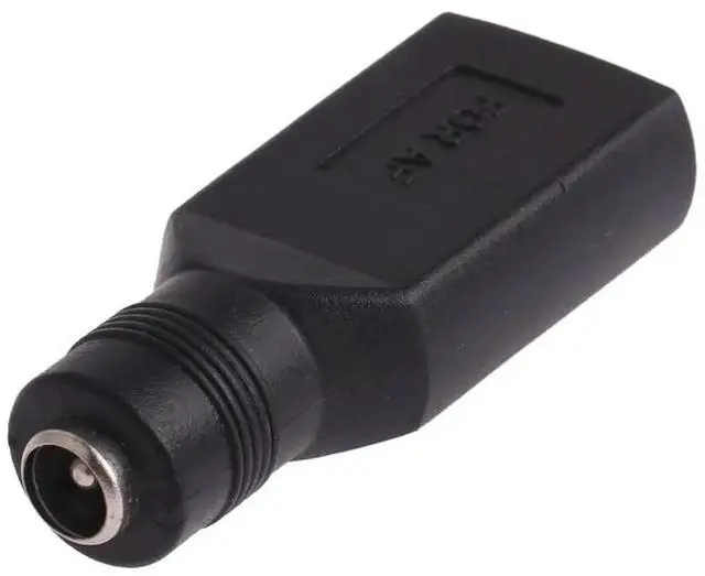 Alt view image 4 of 6 - JAENFONG USB Female to 5.5 x 2.1mm Female Plug Adapter Connector