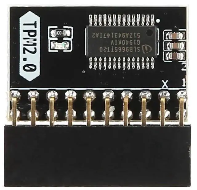 Alt view image 2 of 4 - TPM 2.0 Encryption Security Module 20 Pin Motherboard Card Replacement Part Module Motherboard 4 GB for Platform