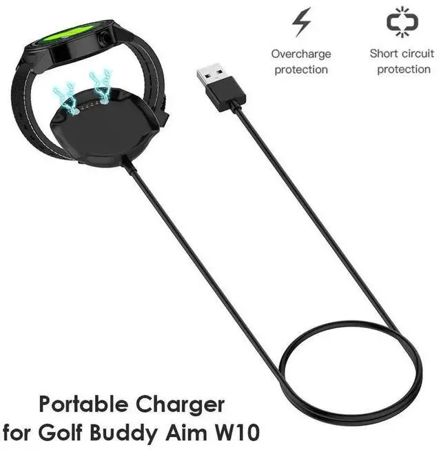 Alt view image 2 of 3 - 1M USB Charging Cable Replacement Power Charge Cable Support Data Transfer Charging Cable Dock Station for Golf Buddy Aim W10