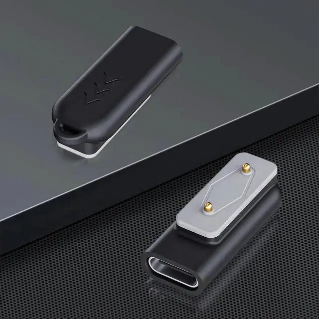Alt view image 2 of 3 - Type C Charger Adapter Right Angle Charging Cable Converter Magnetic Type C Adapter Watch Charger for Galaxy Fit 3