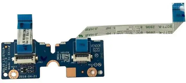 Alt view image 2 of 3 - For 15-B 15-BN070WM BDL50 LS-D701P Series Toucad Board With Cable