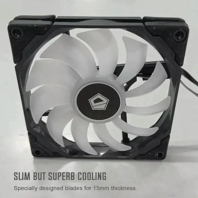 Alt view image 3 of 3 - PC Radiator CPU Cooling Fan ARGB 4PIN PC Case Heat Cooling Fan Desktop CPU/GPU Chassis Radiator Cooler