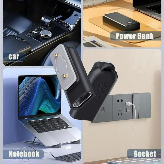 Alt view image 3 of 4 - Watch Charger USB C Adapter Type C Charger Adapter Type C Adapter Watch Charger for Galaxy Fit 3/Watch Fit 3 2