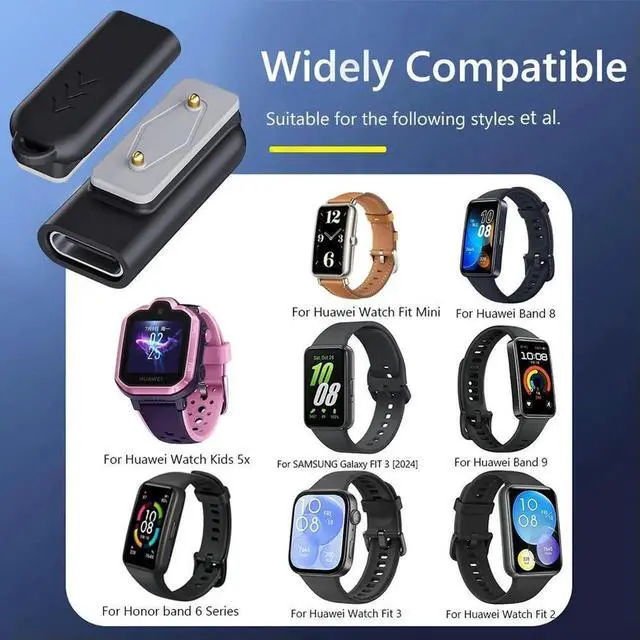 Alt view image 4 of 4 - Watch Charger USB C Adapter Type C Charger Adapter Type C Adapter Watch Charger for Galaxy Fit 3/Watch Fit 3 2