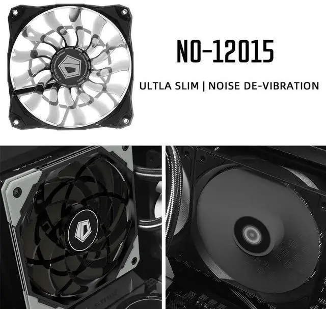 Main image of Video Graphics Card Water Cooler Radiator 12cm Chassis Cooling Fan 4 Pin Silent CPU Radiator Heatsink Cooler
