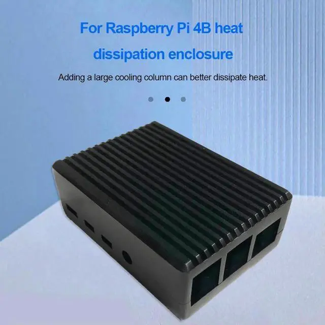 Alt view image 3 of 4 - Pi 4B Cooling Case Aluminum Alloy Raspberry Pi Housing Enclosure Pi 4 Model B Passive Cooling Case for Raspberry Pi 4B