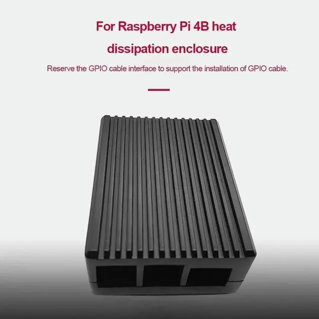 Alt view image 2 of 4 - Pi 4B Cooling Case Aluminum Alloy Raspberry Pi Housing Enclosure Pi 4 Model B Passive Cooling Case for Raspberry Pi 4B