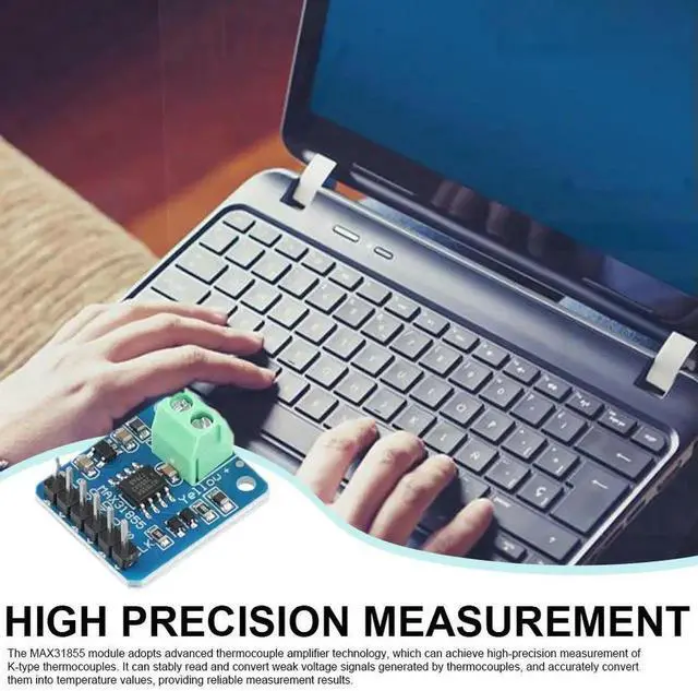 Alt view image 3 of 3 - MAX31855 Thermocouple Breakout Board -200 To +1350 K Type Thermocouple Breakout Sensor Digital Output Electronic Components