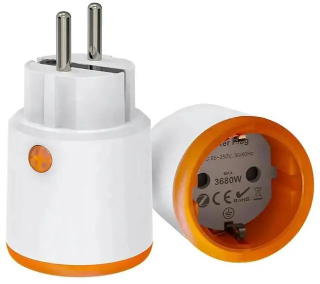 Main image of Tuya EU Socket 16A Zigbee 3.0 EU Plug with Power Monitoring App Control Work with Alexa Google Assistant