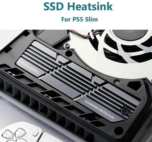 Alt view image 2 of 4 - For Slim SSD Heatsink withSilicone Pads Heat Sink Radiator SSD Cooling Mounting Kit for 2280 M.2 NVMe SSD