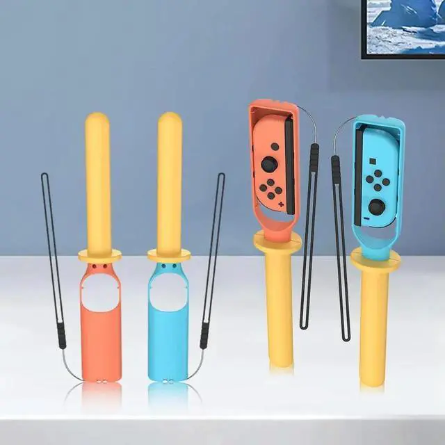 Alt view image 3 of 4 - 2 Pack Sword Accessory for Nintendo for Switch 2 Joy-Con Fencing Game Accessories Sword Grips for Nintendo for Switch/OLED