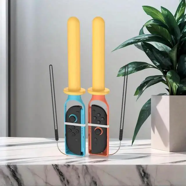 Alt view image 4 of 4 - 2 Pack Sword Accessory for Nintendo for Switch 2 Joy-Con Fencing Game Accessories Sword Grips for Nintendo for Switch/OLED