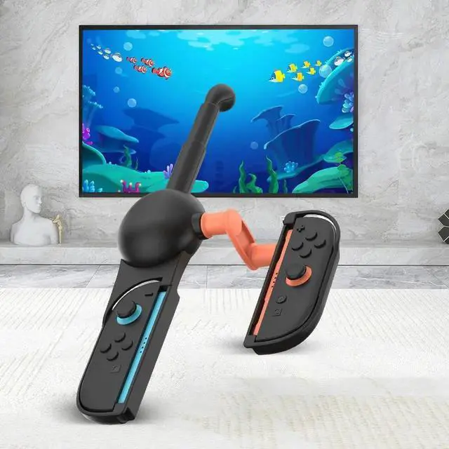 Main image of Fishing Rod for Nintendo for Switch 2 Joy-Con Fish Game Kit ABS Handle Stand Holder for Switch/OLED for Fishing Star World Tour