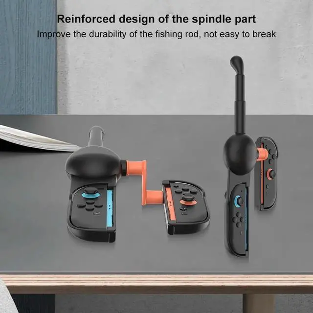 Alt view image 2 of 4 - Fishing Rod for Nintendo for Switch 2 Joy-Con Fish Game Kit ABS Handle Stand Holder for Switch/OLED for Fishing Star World Tour