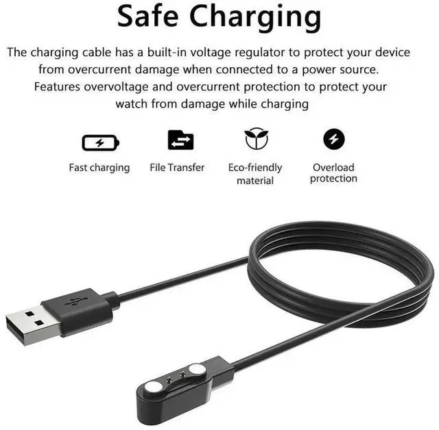 Alt view image 3 of 3 - 1m Watch Charging Adapter Fast Charing 5V 1A Charger Adapter Cradle Safe for Realme TechLife Watch S100