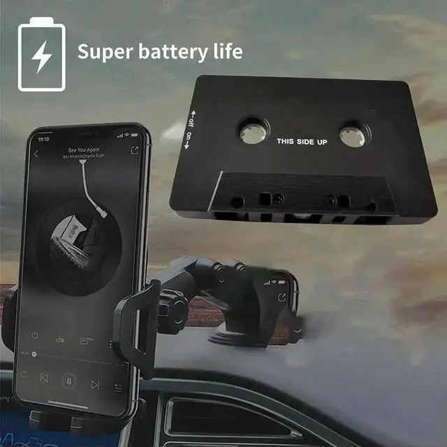 Alt view image 3 of 3 - 2021 Cassette Adapter Bluetooth-compatible Aux Stereo Car Universal Car Audio Cassette Tape Aux Stereo Adapter for MP3 Player