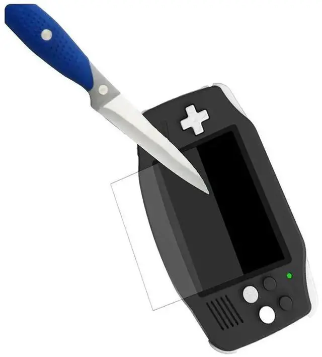 Alt view image 3 of 4 - For Anbernic RG34XX Screen Tempered Film Anti-Scratch 9H Tempered Glass Protective Film Ultra-Clear Game Console Accessories