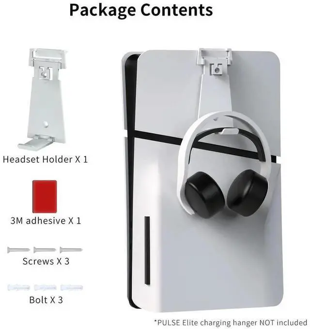 Main image of Wall Mount Controller & Headset Holder Headphone Hanger for Slim/Console for 5 Slim/5