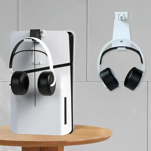 Alt view image 3 of 4 - Wall Mount Controller & Headset Holder Headphone Hanger for Slim/Console for 5 Slim/5