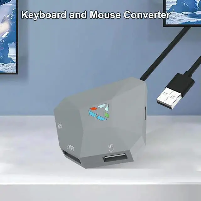 Alt view image 3 of 4 - USB Wired Keyboard and Mouse Adapter LED Indicator Converter Keyboard and Mouses Converter for NS/4/3