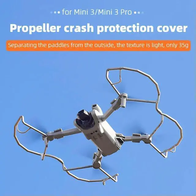 Alt view image 2 of 3 - Propeller Props Blades Protector Anti-collision Propeller Protector Blade Bumper Drone Accessories for Mini 3/Mini 3 Pro
