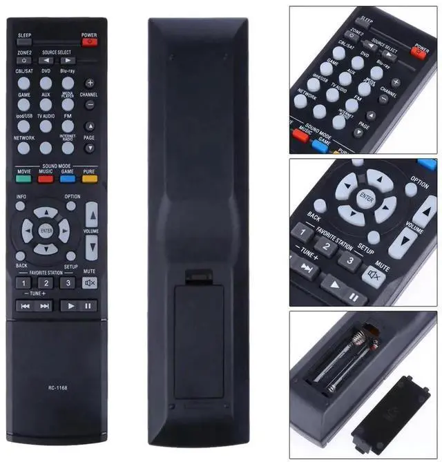 Alt view image 3 of 3 - RC-1168 Replacement Remote Control AV System Remote Control for DENON AVR1613 AVR1713 1912 1911 2312 3312 4312