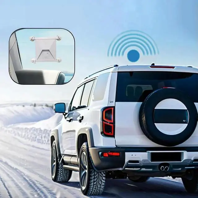 Alt view image 4 of 4 - For Starlink Mini Satellite Car Holder Flexible Adjustment Sunroof Suction Cup Fixed Holder for Car Sunroof/Rear Window/Front