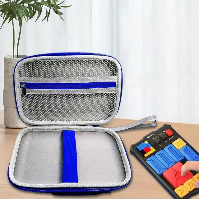 Alt view image 4 of 4 - Hard Carrying Case with Mesh Pocket Portable Bag for GiiKER Super Slide Brain Games for GiiKER Slide Brain Game Console