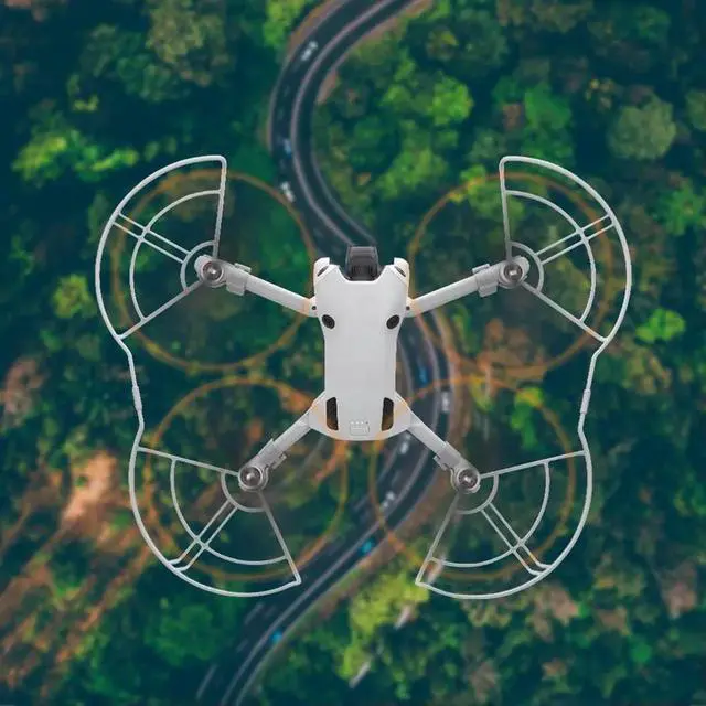 Alt view image 3 of 4 - Blade Protective Cover Anti-collision Drone Wings Cover Lightweight Propeller Blade Guard for Mini 4 Pro Drone Accessories