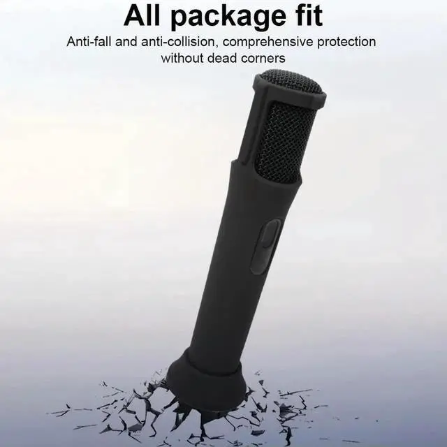 Alt view image 2 of 4 - Silicone Case Protective Case Microphone Stand Microphone Case for JBL PartyBox Wireless Mic