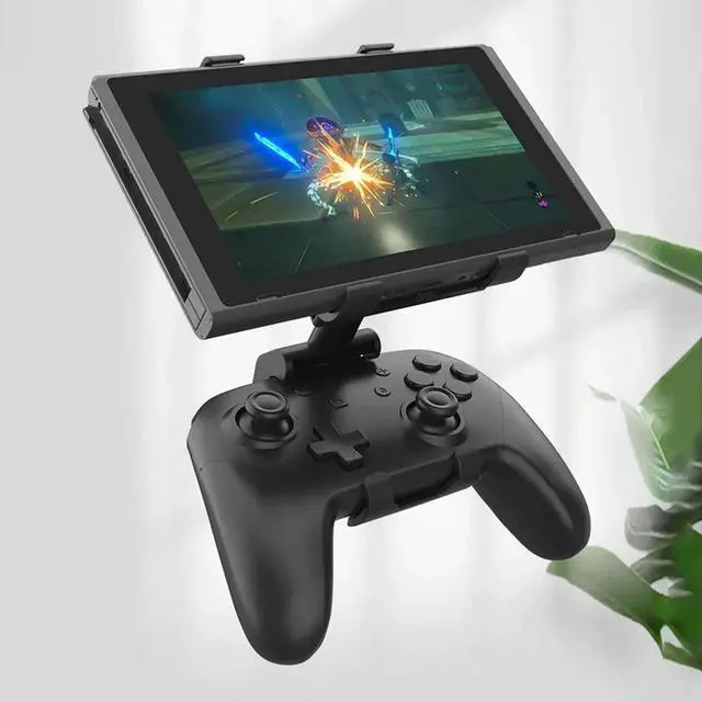 Alt view image 2 of 4 - Controller Holder Mount Multi Clamp Bracket Rotatable Wireless Handle Grip Stand Black Handle Support Frame for SwitchPro /NSPro