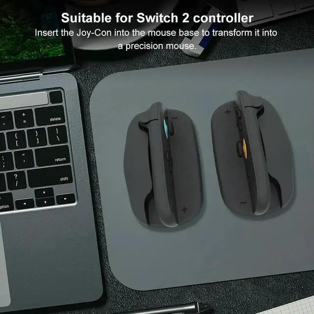 Alt view image 3 of 3 - 2PCS Gaming Controller Mouse Stand Ergonomic Handheld Mouse Holder Controller Mouse Dock for Switch 2 Joy-Con Gaming Accessories