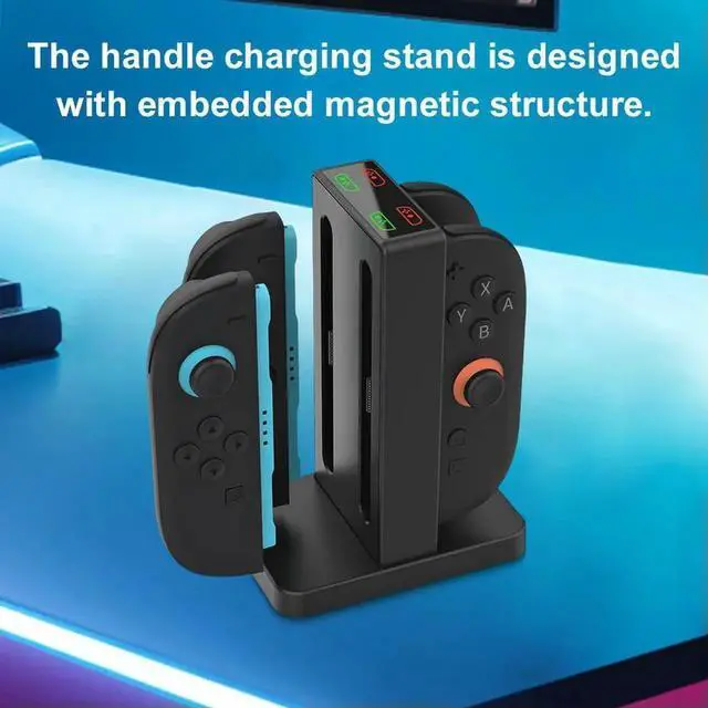 Alt view image 4 of 4 - Controller Charger Charging Dock Magnetic Controller Charger Stand Station for Nintendo Switch2 Accessories