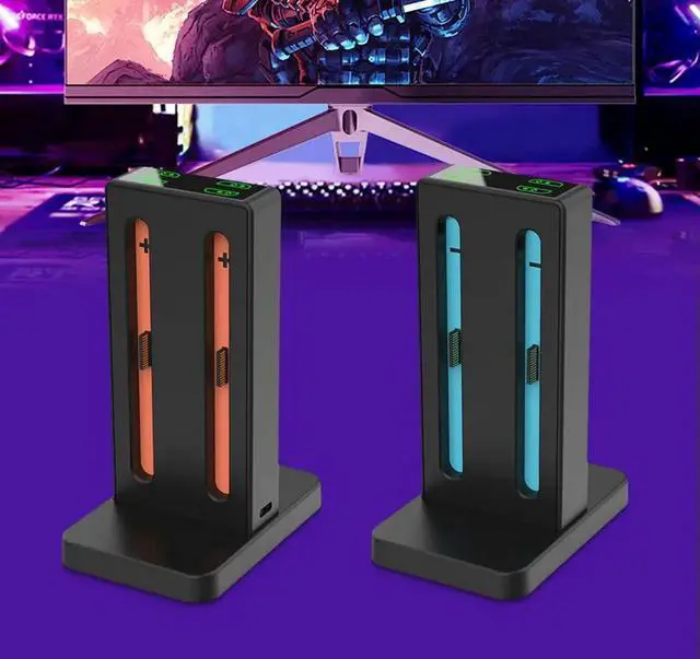 Alt view image 2 of 4 - Controller Charger Charging Dock Magnetic Controller Charger Stand Station for Nintendo Switch2 Accessories